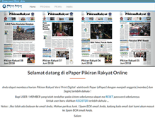 Tablet Screenshot of epaper.pikiran-rakyat.com